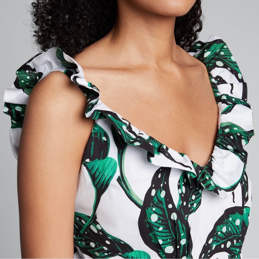 Borgo De Nor Liya Leaf Print Maxi Dress - Picture 5 of 17